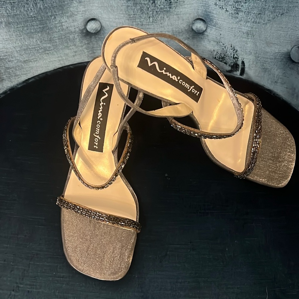 NEW! Nina Comfort Dressy Party Sandals Heels PROM!